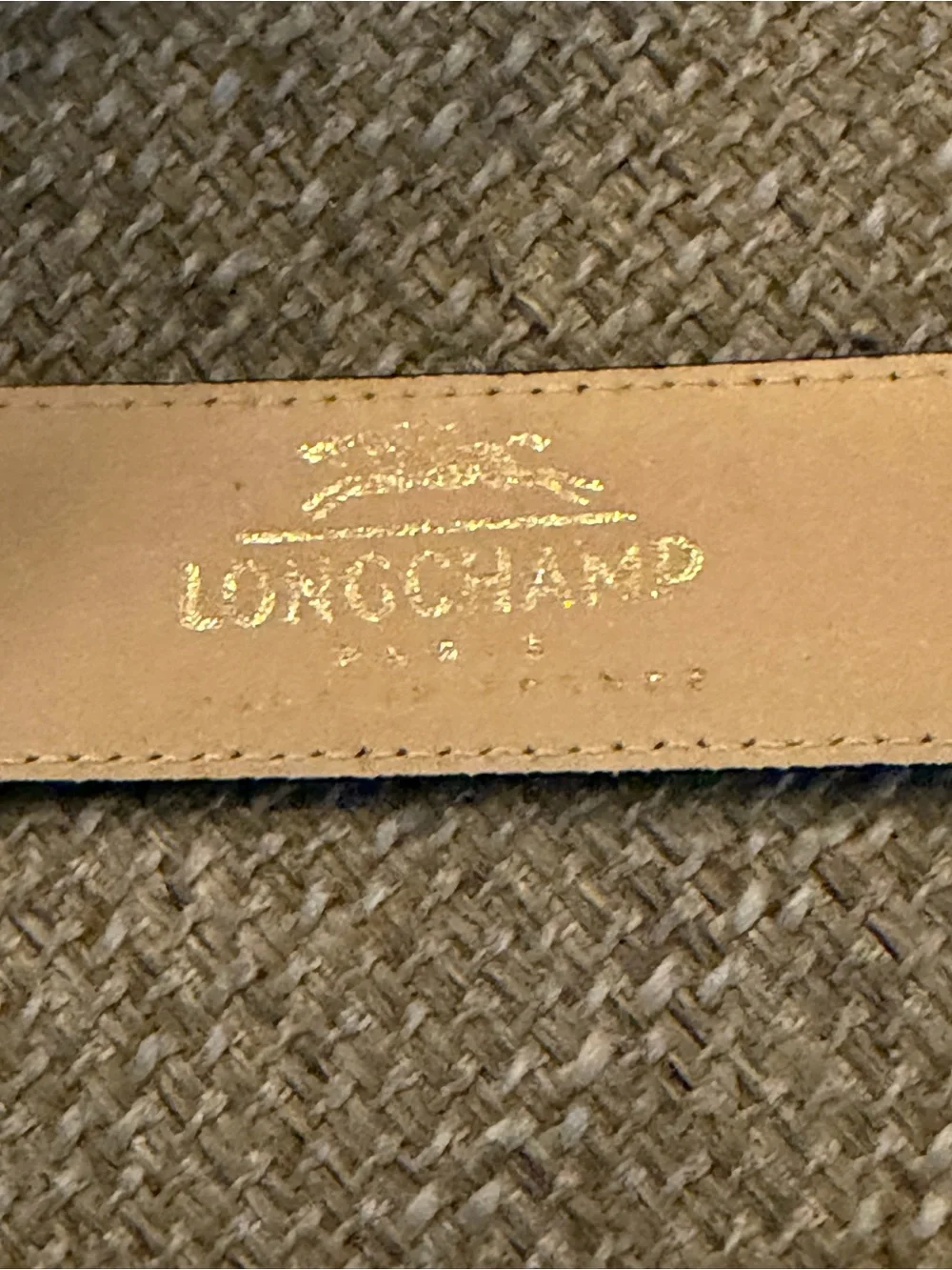 EUC - Longchamp Vintage Navy Leather Belt with Silver Buckle & Hardware